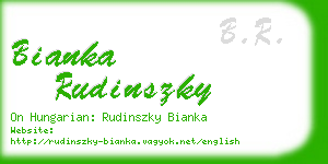 bianka rudinszky business card